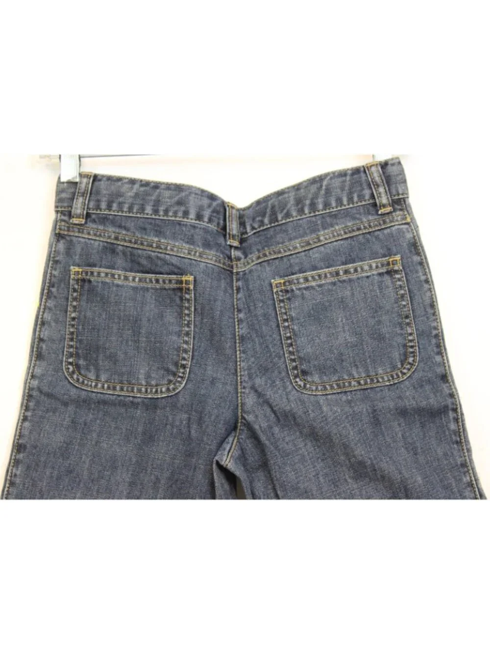 2009 Gymboree Pretty Lady Denim Bermuda Shorts sz 12 Embroidered Ladybugs Adjust